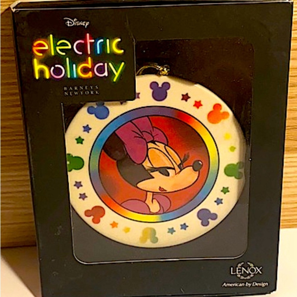 Disney Electric Holiday Minnie Mouse Christmas Ornament Lenox